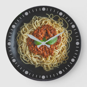 Das Spaghetti Träger Top Große Wanduhr