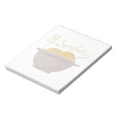 Das Spaghetti Träger Top Notizblock (Rotiert)