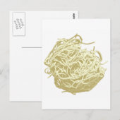 Das Spaghetti Träger Top Postkarte (Vorne/Hinten)