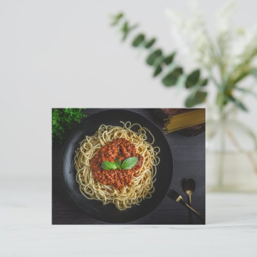 Das Spaghetti Träger Top Postkarte (Stehend Vorderseite)
