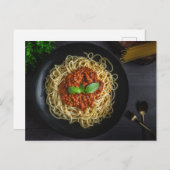 Das Spaghetti Träger Top Postkarte (Vorne/Hinten)