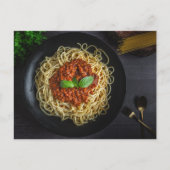 Das Spaghetti Träger Top Postkarte (Vorderseite)