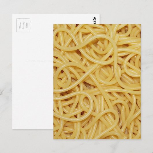 Das Spaghetti Träger Top Postkarte (Vorne/Hinten)
