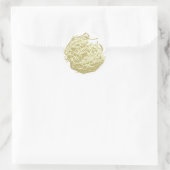 Das Spaghetti Träger Top Runder Aufkleber (Tasche)