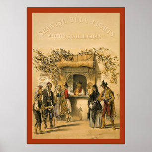 Das Spanisch Stier-Kämpfe ~ Vintag Poster