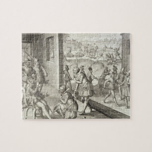 Das spanische Gefangennahmen-Fort Caroline, 1565, Puzzle