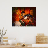 Das spanische Sängerposter VON 14.95 Uhr Poster (Küche)