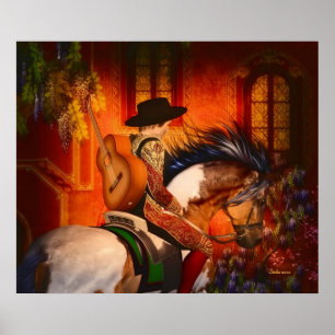 Das spanische Sängerposter VON 14.95 Uhr Poster