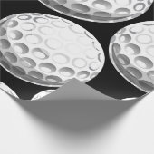 Das spannende Golf Party zum Geburtstag Geschenkpapier (Ecke)