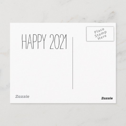 Das Sparkle zurückbringen - Pink Bokeh Neujahr Postkarte (Rückseite)