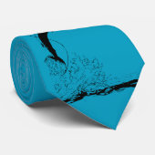 Das Speerfischspringen Krawatte (Gerollt)