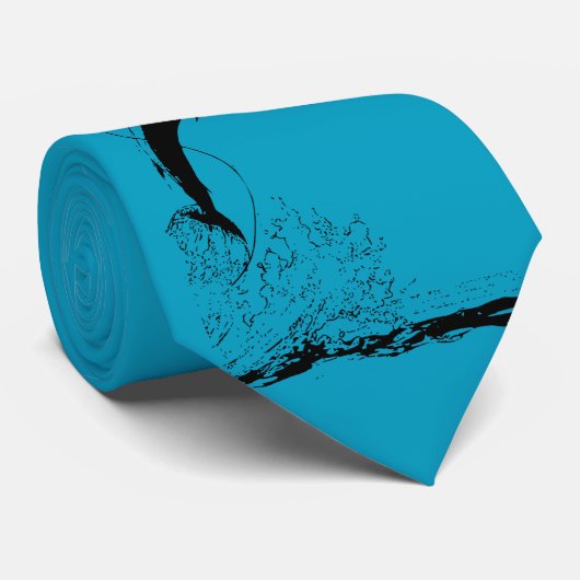 Das Speerfischspringen Krawatte (Gerollt)
