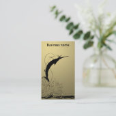 Das Speerfischspringen Visitenkarte (Stehend Vorderseite)