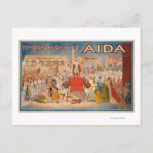 Das Spektakel Aida Theaterplakat Postkarte