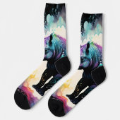 Das SpektralHippo: Eine biografische Reise Socken (Linkes Detail)