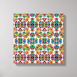 Das Spektrum der Süße: Geleebohnen in Technicolor Leinwanddruck