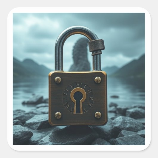 Das Sperrmonster Quadratischer Aufkleber (Vorderseite)