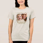Das "Spiegelbild" Mutter-Shirt Tri-Blend Shirt (Vorderseite)