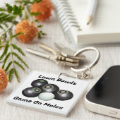 Das Spiel auf dem sonnigen Rasen...., Keyring Schlüsselanhänger (Vorderseite rechts)