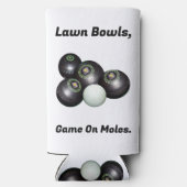 Das Spiel auf dem sonnigen Rasen...., Seltzer Can  Selters Dosenkühler (Rückseite)