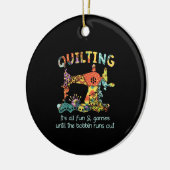 Das Spiel beenden, bis Bobbin ausläuft Keramik Ornament (Links)