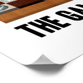 Das Spiel bewegt mich in Schach-Stereogramm Poster (Ecke)