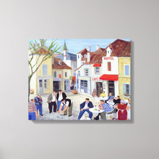 Das Spiel Burgund Leinwanddruck (Vorderseite)