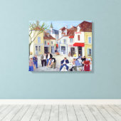 Das Spiel Burgund Leinwanddruck (Insitu (Holzboden))