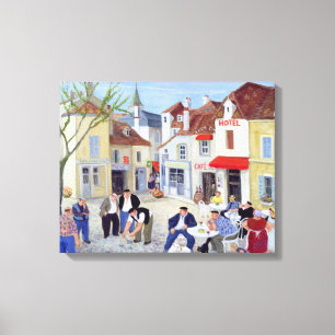 Das Spiel Burgund Leinwanddruck