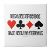 Das Spiel der Brücke ist ein endloser Kampf Fliese (Vorderseite)