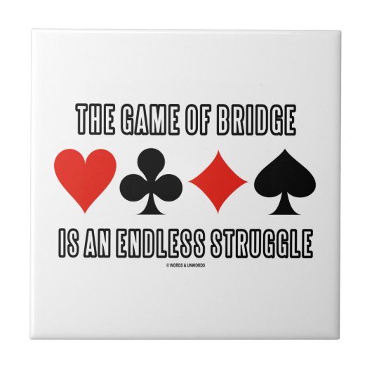 Das Spiel der Brücke ist ein endloser Kampf Fliese (Vorderseite)