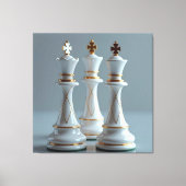 Das Spiel der Könige – Schach Leinwanddruck (Vorderseite)