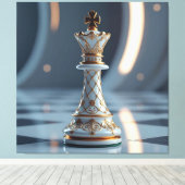 Das Spiel der Könige – Schach Leinwanddruck (Insitu (Holzboden))