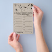 Das Spiel der Schürze | Pen & Inkwell Duschkarte Flyer (Handgriff)