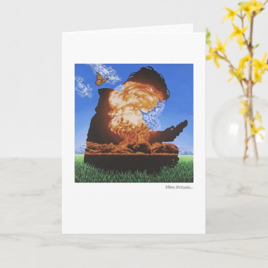 Das Spiel des Kindes Karte (Gelbe Blume)