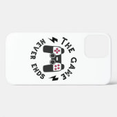 Das Spiel endet nie Case-Mate iPhone Hülle (Rückseite (Horizontal))
