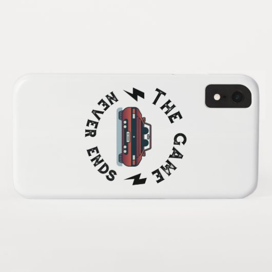 Das Spiel endet nie Case-Mate iPhone Hülle (Rückseite (Horizontal))