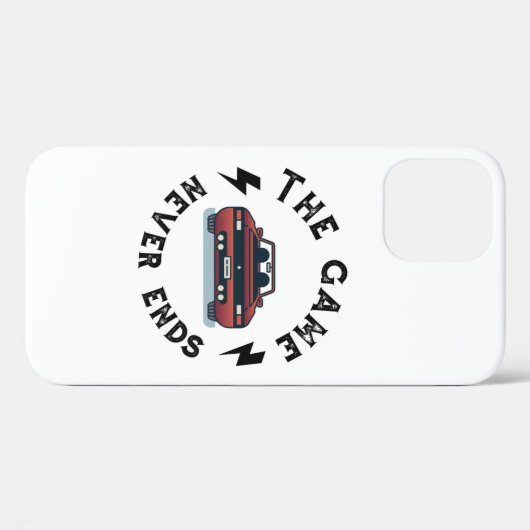 Das Spiel endet nie Case-Mate iPhone Hülle (Rückseite (Horizontal))