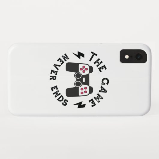 Das Spiel endet nie Case-Mate iPhone Hülle (Rückseite (Horizontal))