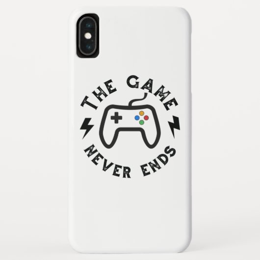 Das Spiel endet nie Case-Mate iPhone Hülle (Rückseite)