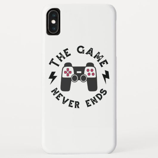 Das Spiel endet nie Case-Mate iPhone Hülle (Rückseite)