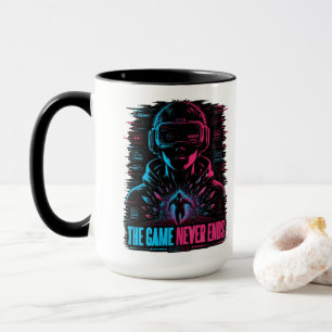 Das Spiel endet nie Cyberpunk VR Tasse