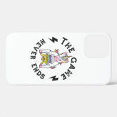Das Spiel endet nie für Unicorns Case-Mate iPhone Hülle (Rückseite (Horizontal))