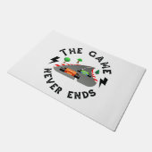 Das Spiel endet nie Fußmatte (Schrägansicht)