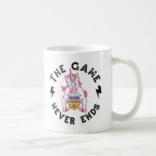 Das Spiel endet nie Kaffeetasse
