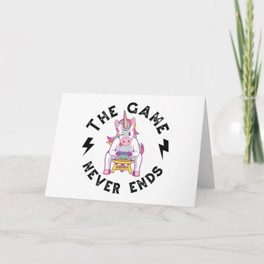 Das Spiel endet nie Karte (Vorderseite)