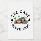 Das Spiel endet nie Lebensmitteletikett (Einzelnes Label)