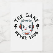 Das Spiel endet nie Lebensmitteletikett (Einzelnes Label)