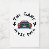 Das Spiel endet nie Lebensmitteletikett (Einzelnes Label)