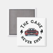 Das Spiel endet nie Magnet (Vorderseite/Rückseite)